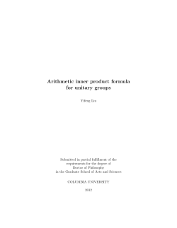 Arithmetic inner product formula for unitary groups