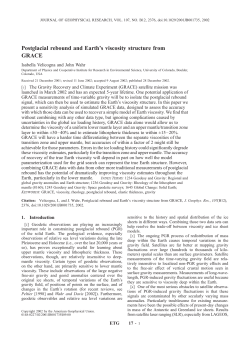 Postglacial rebound and Earth`s viscosity structure from GRACE