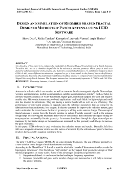 design and simulation of rhombus shaped fractal