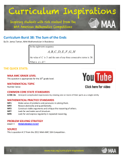 The Sum of the Ends - Mathematical Association of America