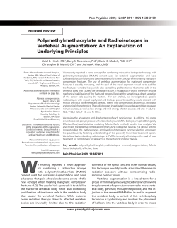 Polymethylmethacrylate and Radioisotopes in Vertebral