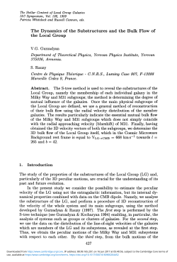 The Dynamics of the Substructures and the Bulk Flow of the Local