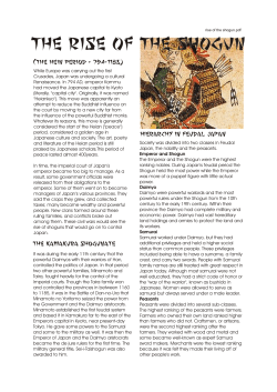 rise of the shogun