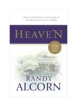 Heaven by Randy Alcorn excerpt - Eternal Perspective Ministries