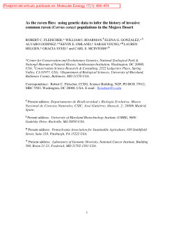 As the raven flies: using genetic data to infer the history of