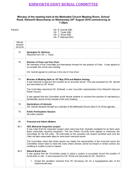 Meeting Minutes - Kibworth Harcourt Parish Council