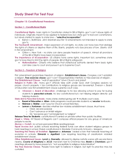 Study Sheet For Test Four