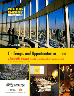 Challenges and Opportunities in Japan