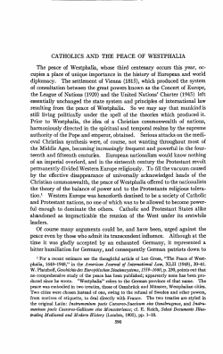 Catholics and the Peace of Westphalia