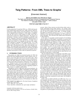 Twig Patterns: From XML Trees to Graphs