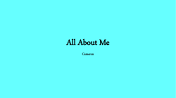 All About Me - Wrentham Public Schools