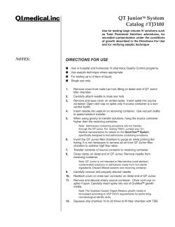 QT JuniorTM System Catalog #TJ3100