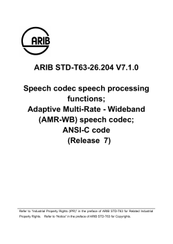 ARIB STD-T63-26.204 V7.1.0 Speech codec speech processing