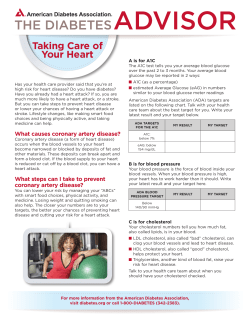 Taking Care of Your Heart - Diabetes Pro