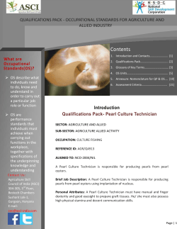 Pearl Culture Technician Introduction