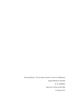 The Neo-Slave Narrative in the New Millennium Regina Behoekoe