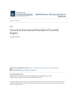 Toward an International Standard of Scientific Inquiry