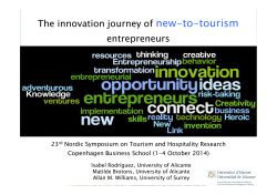 The innovation journey of new-to-tourism entrepreneurs