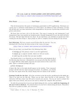 Lab 10 - Cornell Computer Science