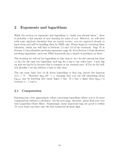 2 Exponents and logarithms