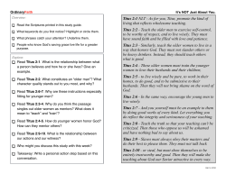 Titus 2:1 NLT - As for you, Titus, promote the kind of living that