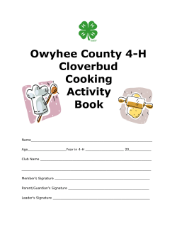 Cooking - University of Idaho