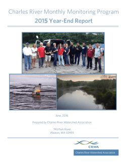Charles River Monthly Monitoring Program 2015 Year