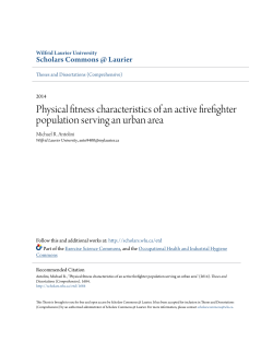 Physical fitness characteristics of an active firefighter population