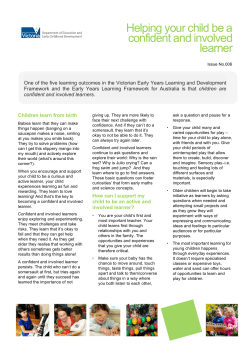 Confident and Involved Learners