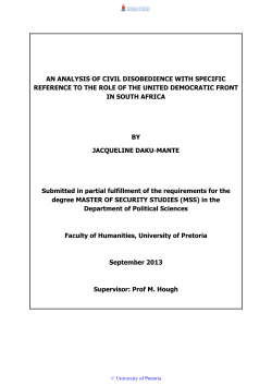 an analysis of civil disobedience with specific