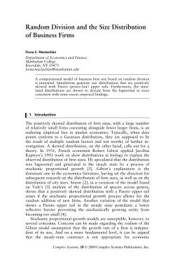 Random Division and the Size Distribution of