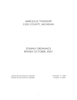 Marcellus Township Zoning Ordinance