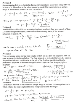 CH23 Group Problems