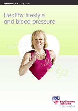 Healthy lifestyle and blood pressure