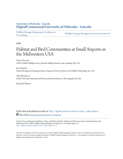 Habitat and Bird Communities at Small Airports in the Midwestern USA