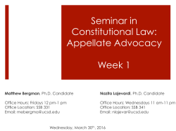 Seminar in Constitutional Law: Appellate