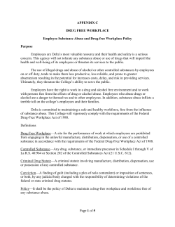 Employee Substance Abuse and Drug