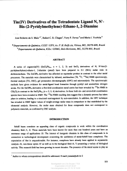 Tin (IV) Derivatives of the Tetradentate Ligand N, N - Bis