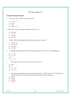 Test bank chapte3