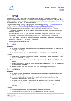 Part 9 &ndash; Specific Land Uses