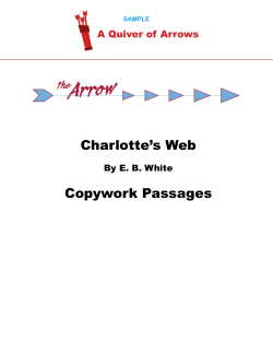 Charlotte`s Web Copywork Passages