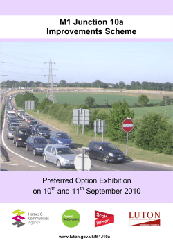 M1 Junction 10a Improvements Scheme