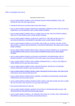 ags classics short stories