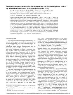 Study of halogen-carbon dioxide clusters and the fluoroformyloxyl