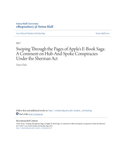 A Comment on Hub-And-Spoke Conspiracies Under the Sherman Act