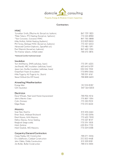 DC List Of Contractors