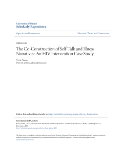 The Co-Construction of Self-Talk and Illness Narratives