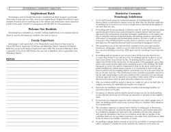 Restrictive Covenants Stonehenge Subdivision