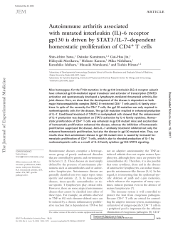 (IL)-6 receptor gp130 is driven by STAT3/IL-7–dependent