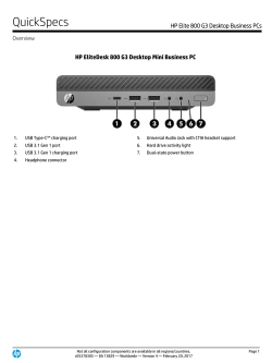 HP Elite 800 G3 Business Desktop Business PCs
